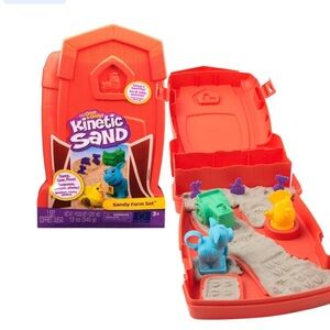 Kinetic Sand set Sandy Farm Set - Red